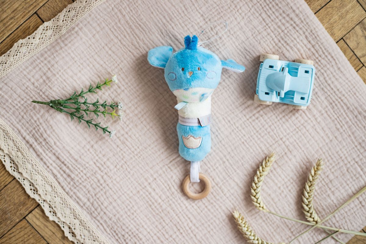 Мʼяка іграшка - брязкальце пташка "Піпо"  фото 3