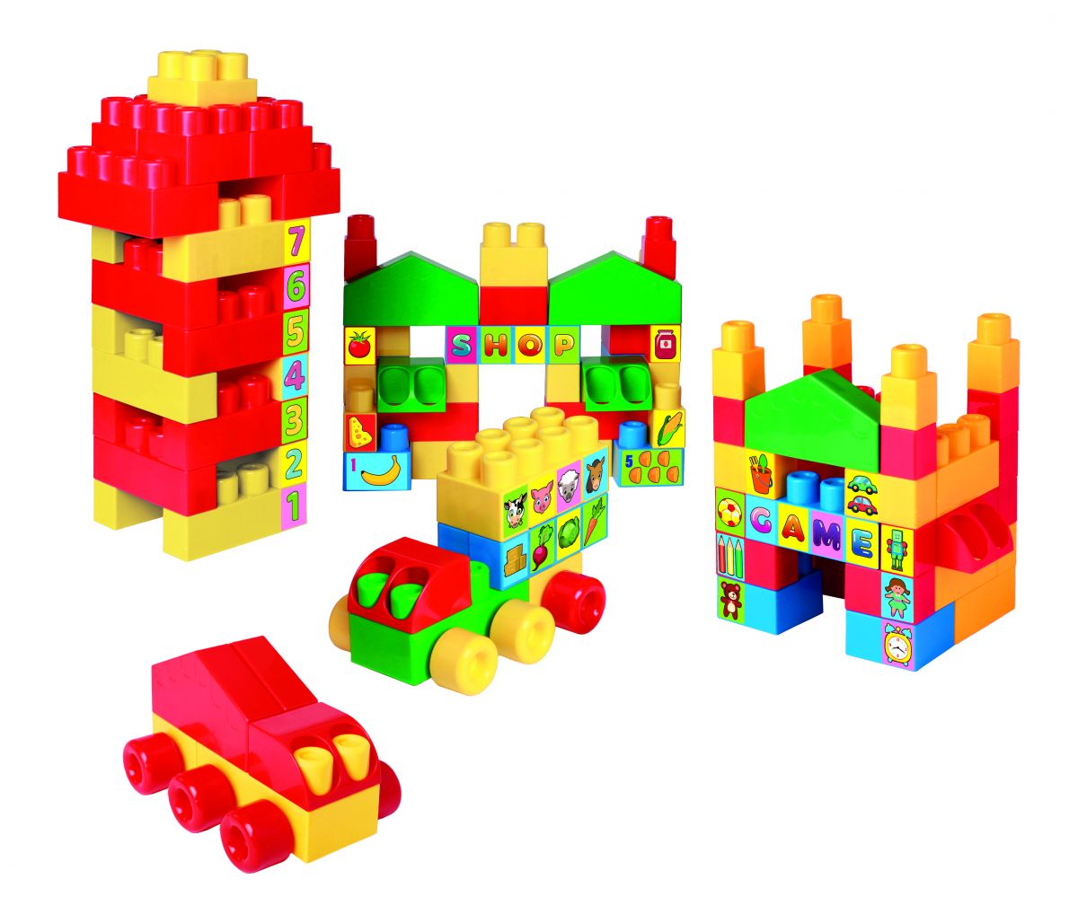 Набір конструктор на 100 елементів в коробці  фото 3