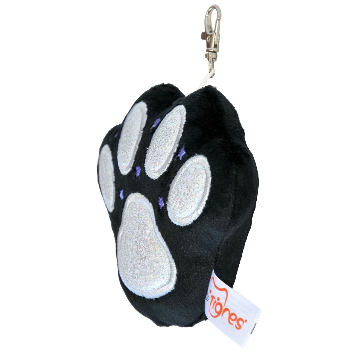Брелок "Лапка", (чорний), металева застібка  фото 3