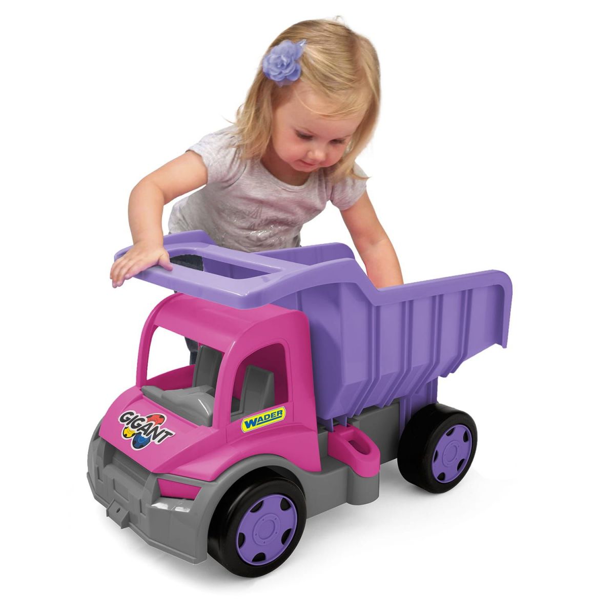 Вантажівка Гігант, (фіолетово-рожева), 55 см  фото 3