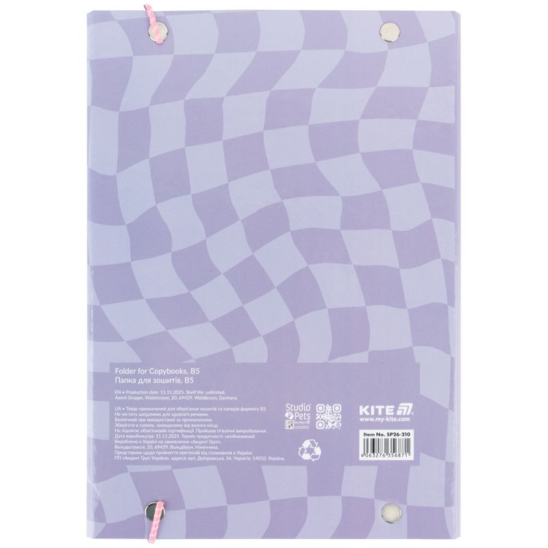 Папка для зошитів В5 на гумці картон, SP  фото 3
