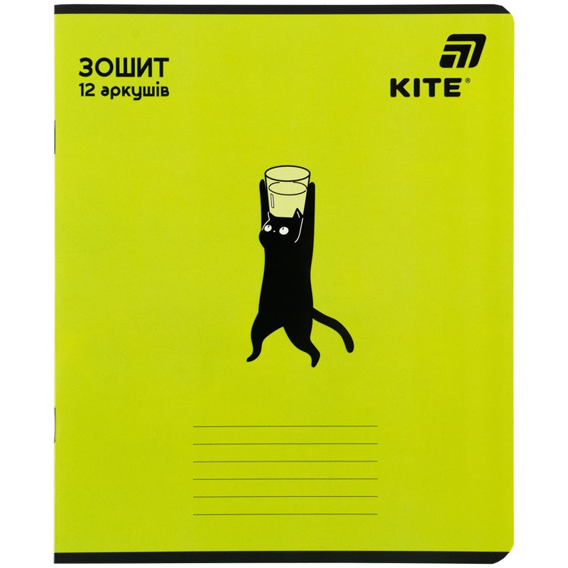 Тетрадь 12 л. , кл. , софт тач + УФ лак объемный, Kite OC  фото 3