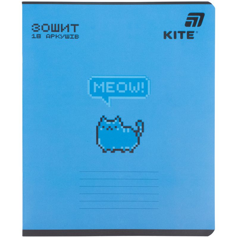 Зошит 18 арк. , лін. , софт тач + УФ лак об'ємний, Kite OC  фото 3
