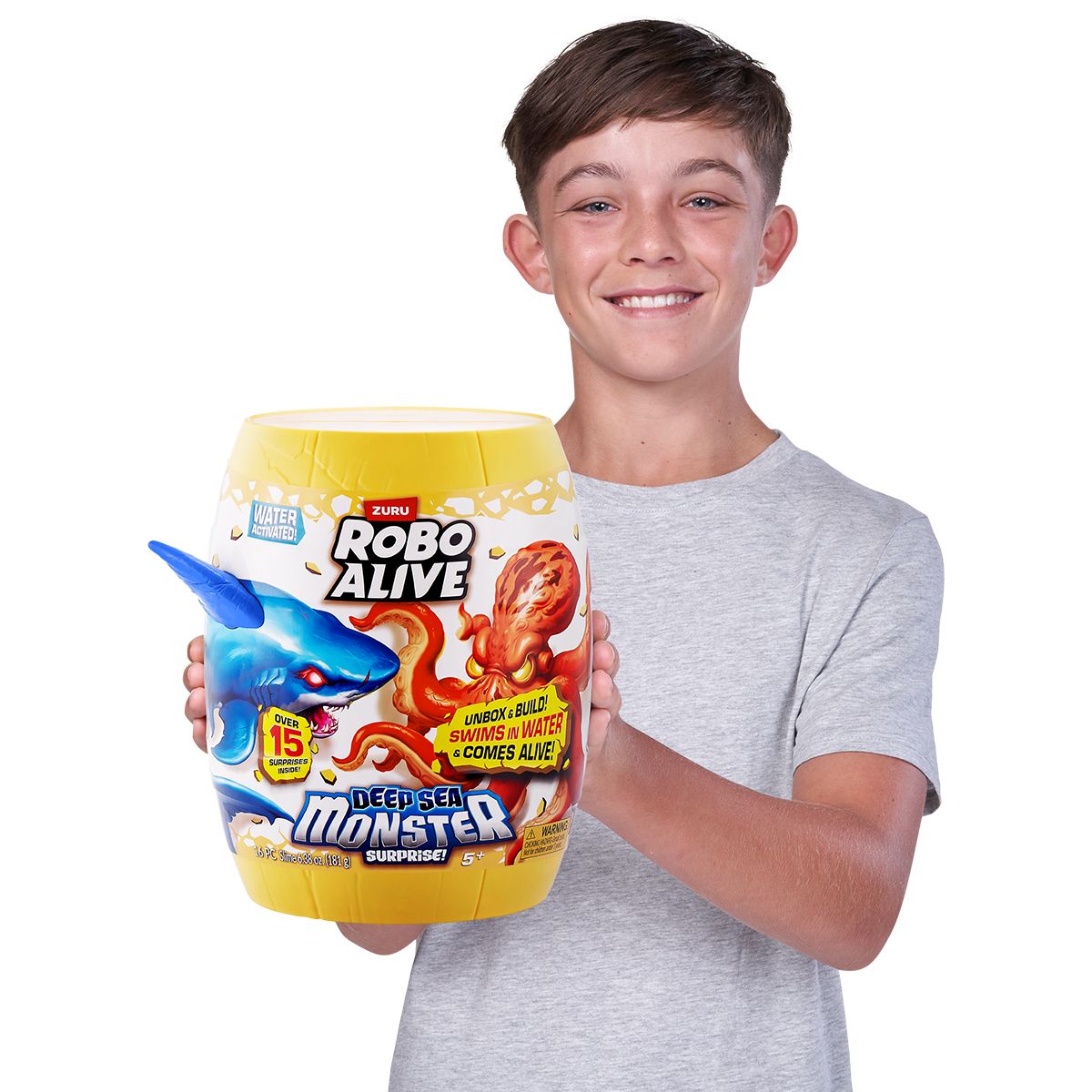 Интерактивный игровой набор Robo Alive – Глубоководный сюрприз.  Большая белая акула  фото 3