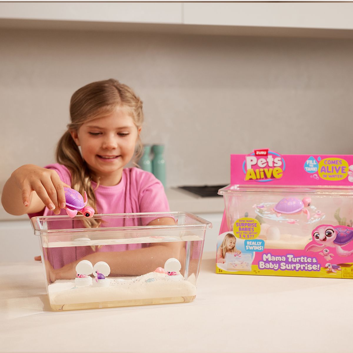 Интерактивный игровой набор Pets Alive – Мама черепаха с сюрпризом  фото 3