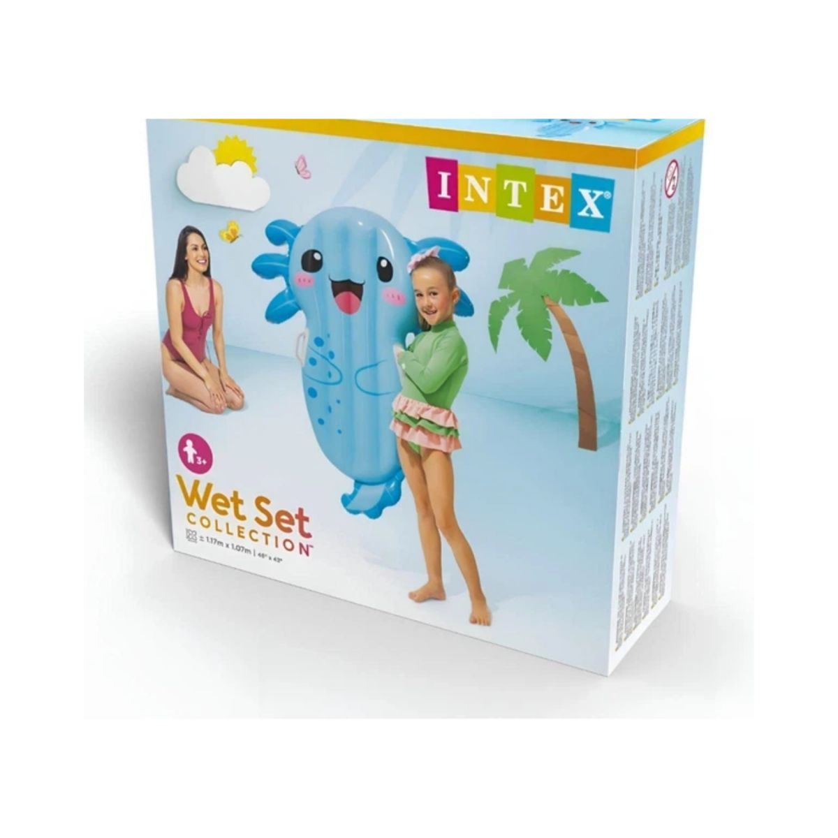 Надувной плот "Аксолотль" (12шт) (возраст 3+) 117cmX107cm  фото 3