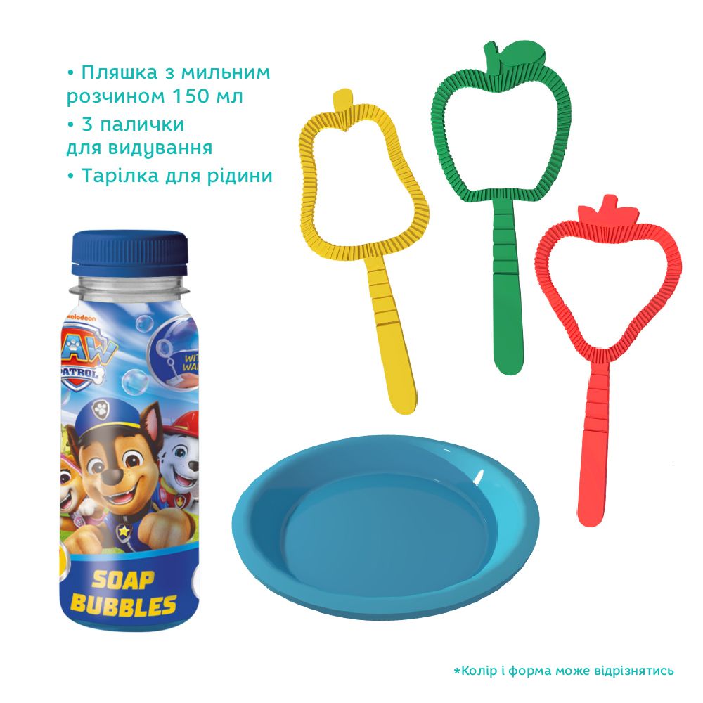 Набір ароматичних мильних бульбашок «Paw Patrol».  Об’єм 150 мл  фото 3