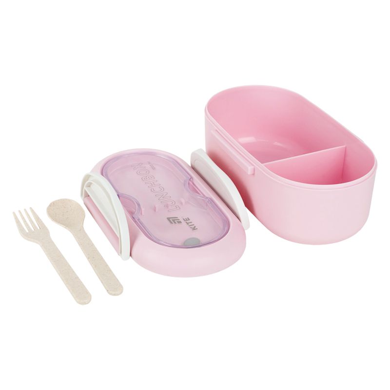 Ланчбокс з розділювачем 1000 мл, пудровий  фото 3