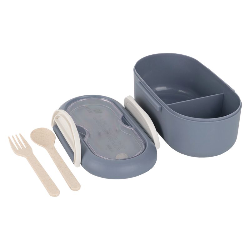 Ланчбокс з розділювачем 1000 мл, сірий  фото 3