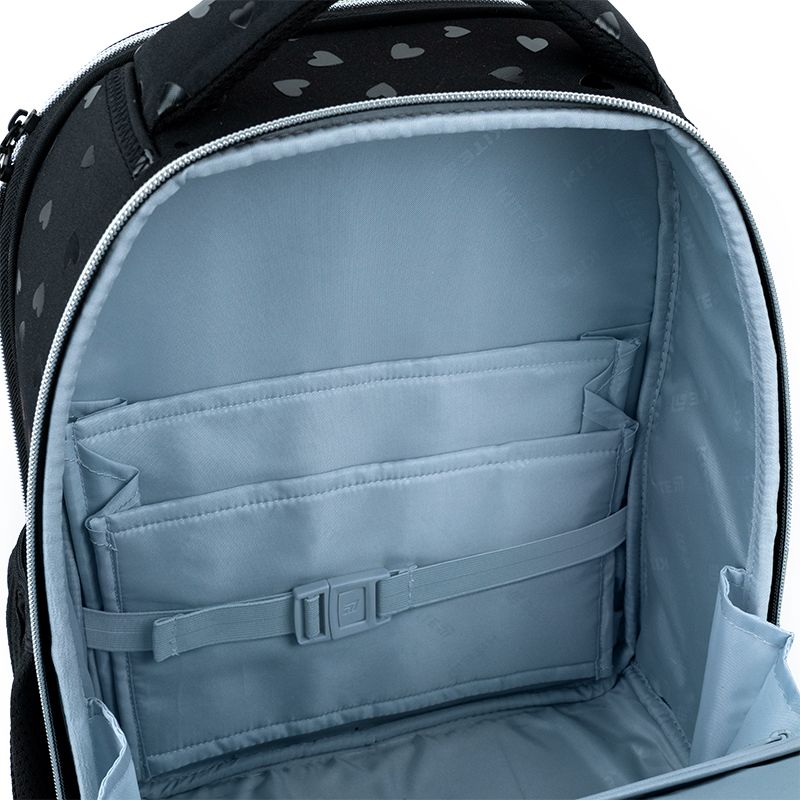 Рюкзак Kite Education каркасний 556 Black&Silver  фото 3