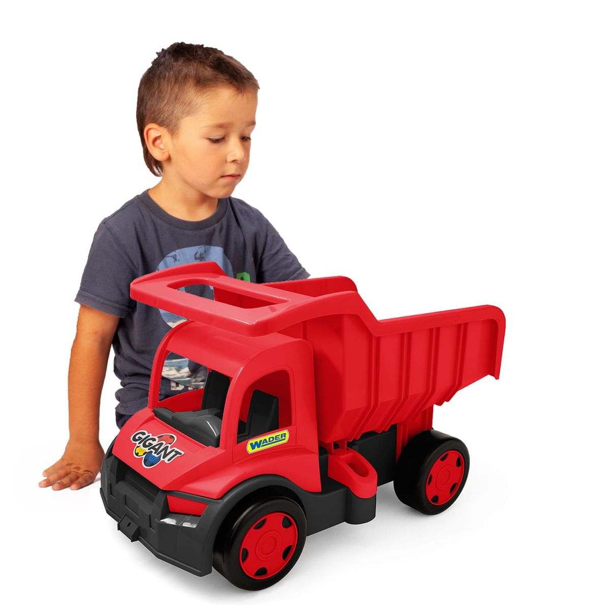Машина вантажівка гігант (червоний, 55 см)  фото 3