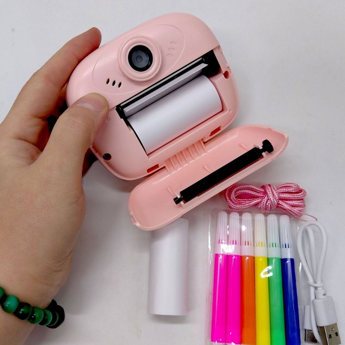 Дитячий фотоапарат 2 в 1, (рожевий)  фото 3