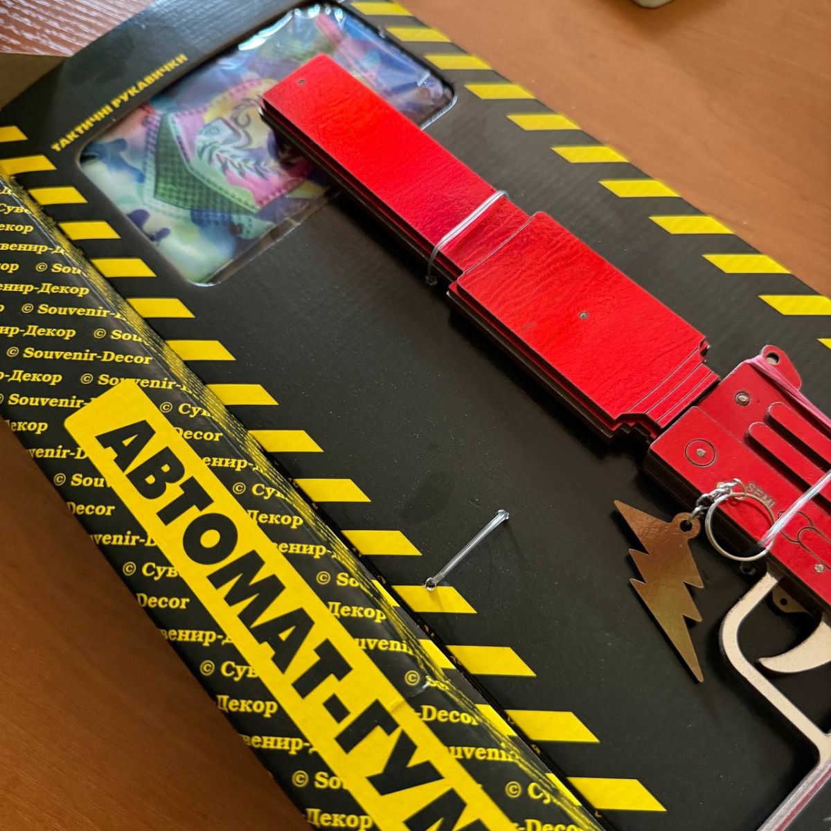 Уценка.  Пистолет Резинкострел "MAC-10 Ruby" BOX - Не комплект  фото 3