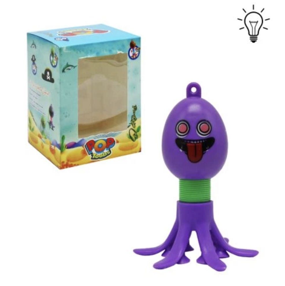 Уцінка.  Іграшка-антистрес "Поп туб Восьминіг", фіолетовий - Без упаковки( надірвана)  фото 3