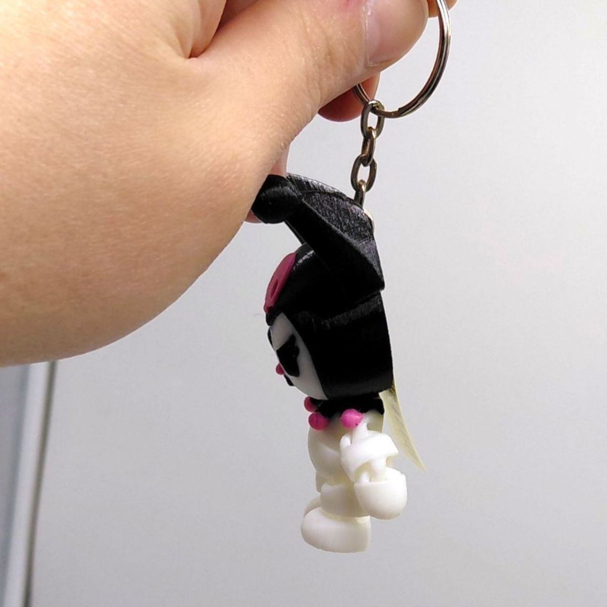 Брелок (3d печать) "Аниме.  Санрио.  Куроми \ KUROMI", 7. 5 см  фото 3