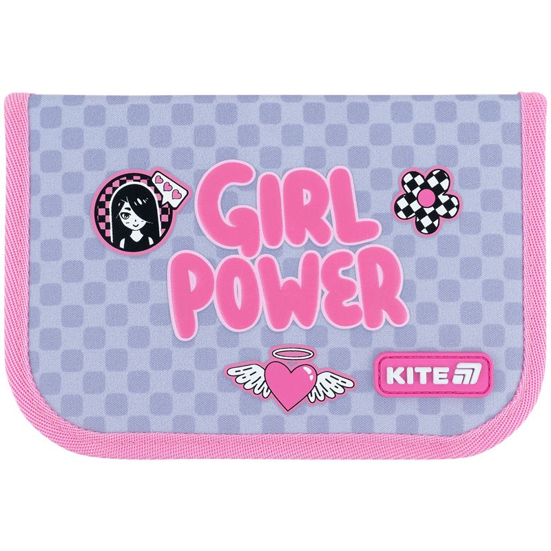 Пенал Kite 1 від. , 1 відв. , без наповнення 621 Girl's Power  фото 3