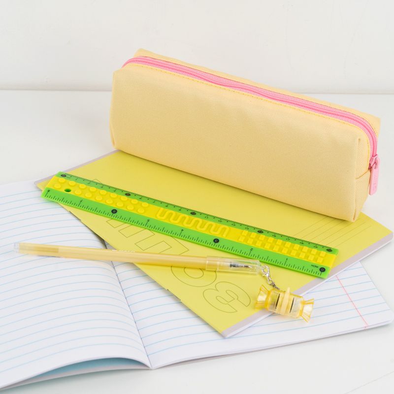 Лінійка пластикова 20см Kite Classic, зелено-жовта  фото 3