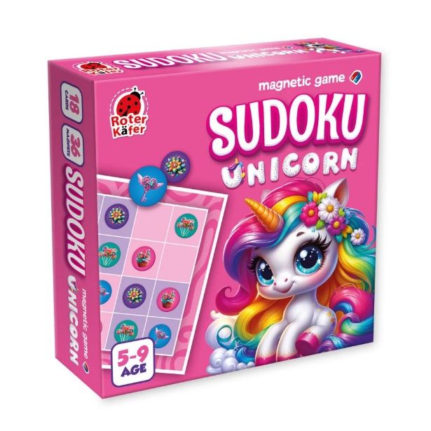 Магнитная игра "ROTER KAFER.  SUDOKU: UNICORN" ROTERKAFER"  фото 3