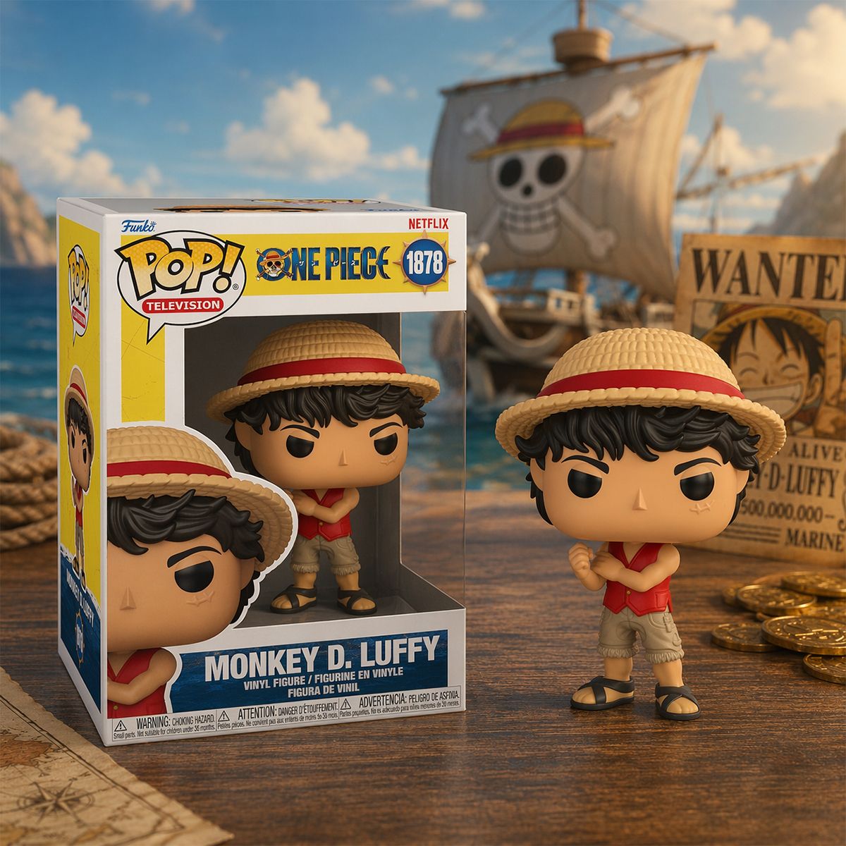 Игровая фигурка Funko POP! серии Большой куш S1 - Луффи  фото 3