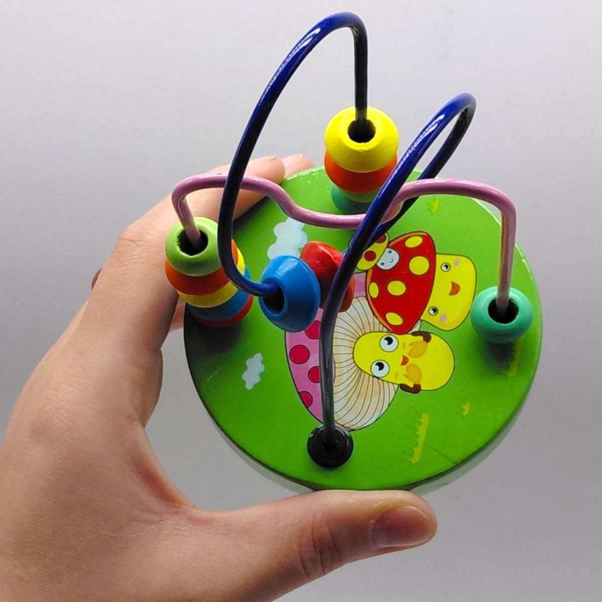 Пальчиковый лабиринт WToys, деревянный, в коробке (ЗЕЛЕНЫЙ)  фото 3