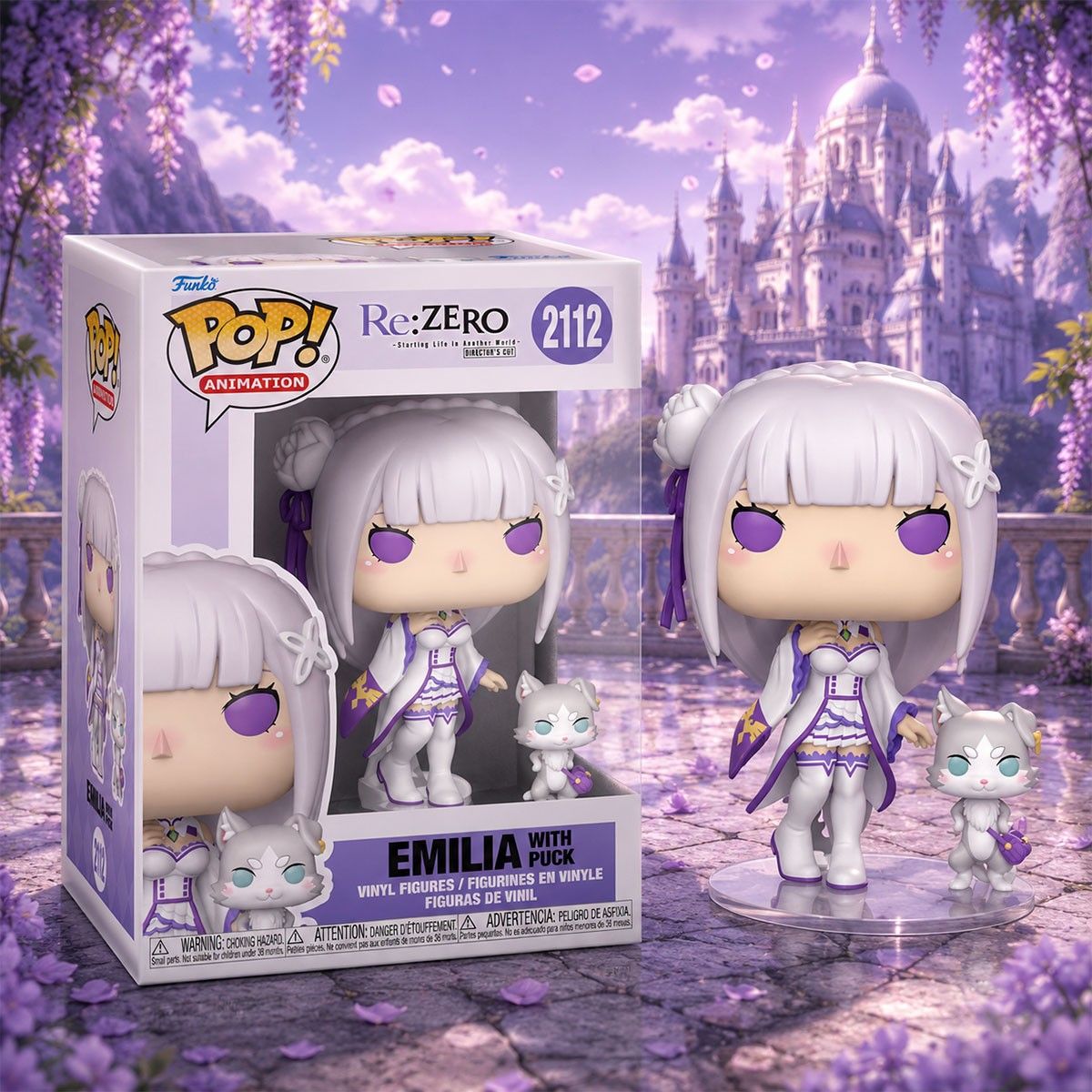 Набор игровых фигурок Funko POP! серии Re:ZERO - Эмилия с Паком  фото 3