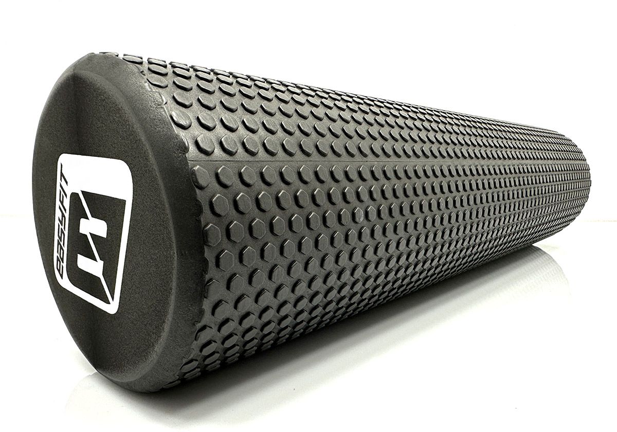 Масажний ролик EasyFit Foam Roller 60 см Чорний  фото 3