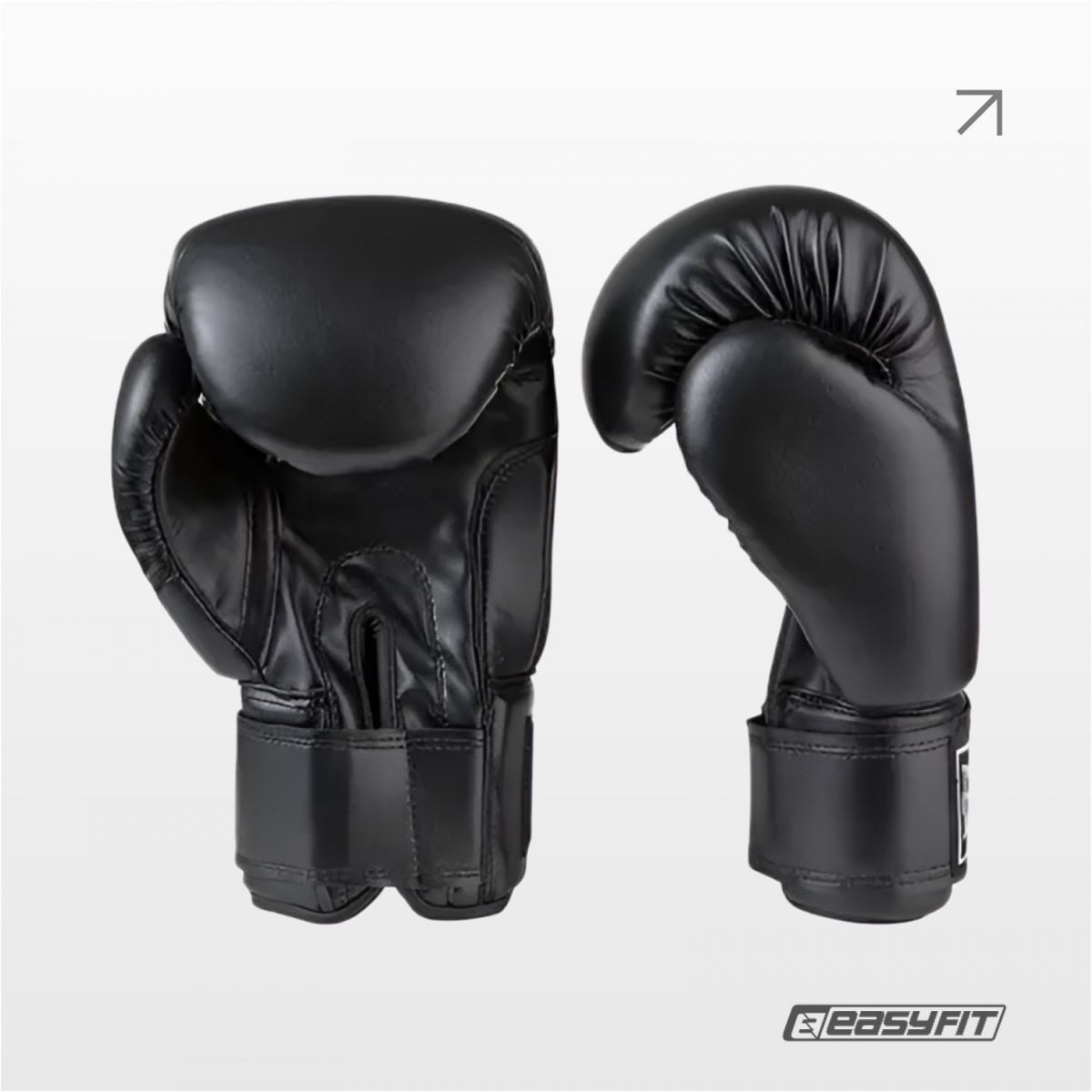 Боксерські рукавички Everlast 12 унцій (12 oz) чорні  фото 3