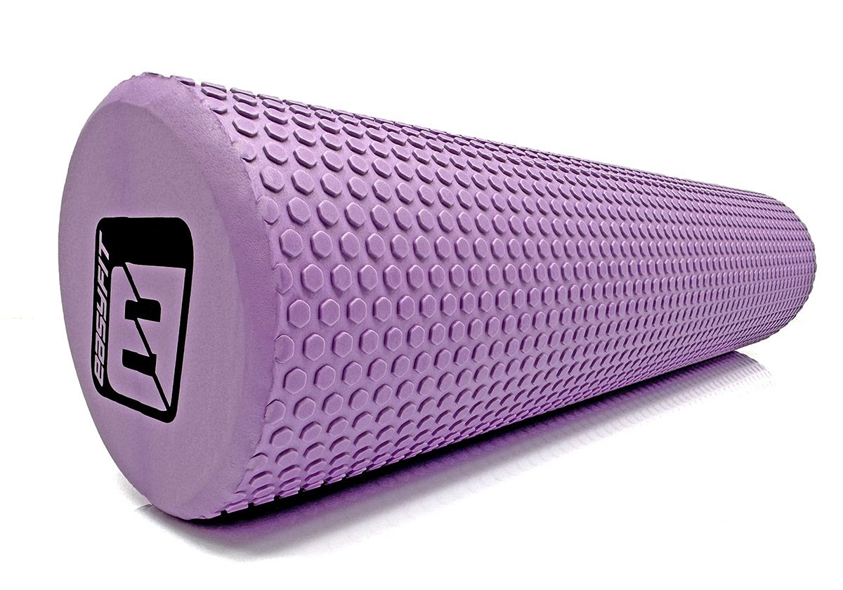 Масажний ролик EasyFit Foam Roller 60 см Фіолетовий  фото 3
