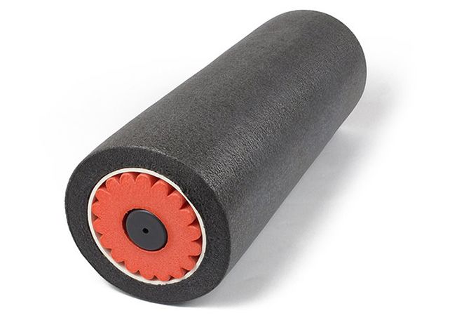 Массажный ролик EasyFit TIO 3 в 1 Черный-оранжевый  фото 3