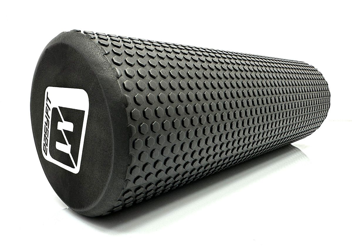 Массажный ролик EasyFit Foam Roller 45 см Черный  фото 3