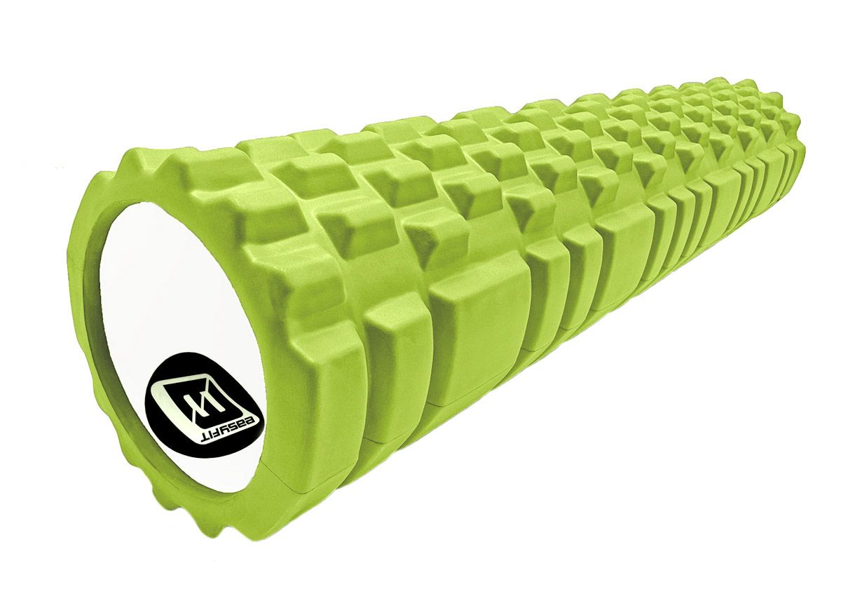 Масажний ролер EasyFit Grid Roller 60 см v. 3. 1 салатовий  фото 3
