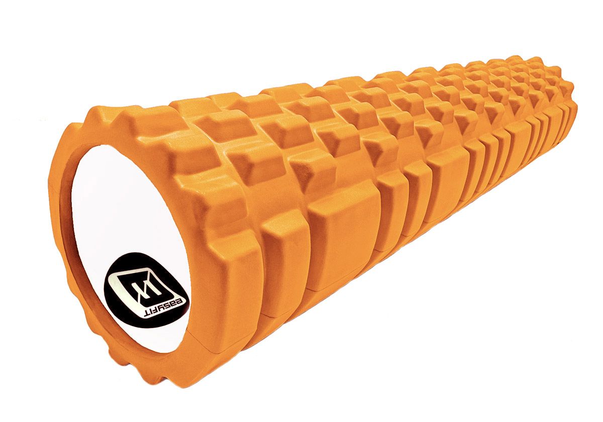 Масажний ролер EasyFit Grid Roller 60 см v. 3. 1 помаранчевий  фото 3