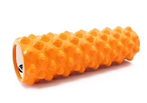 Массажный ролик EasyFit Grid Roller Extreme 45 см Оранжевый  фото 3