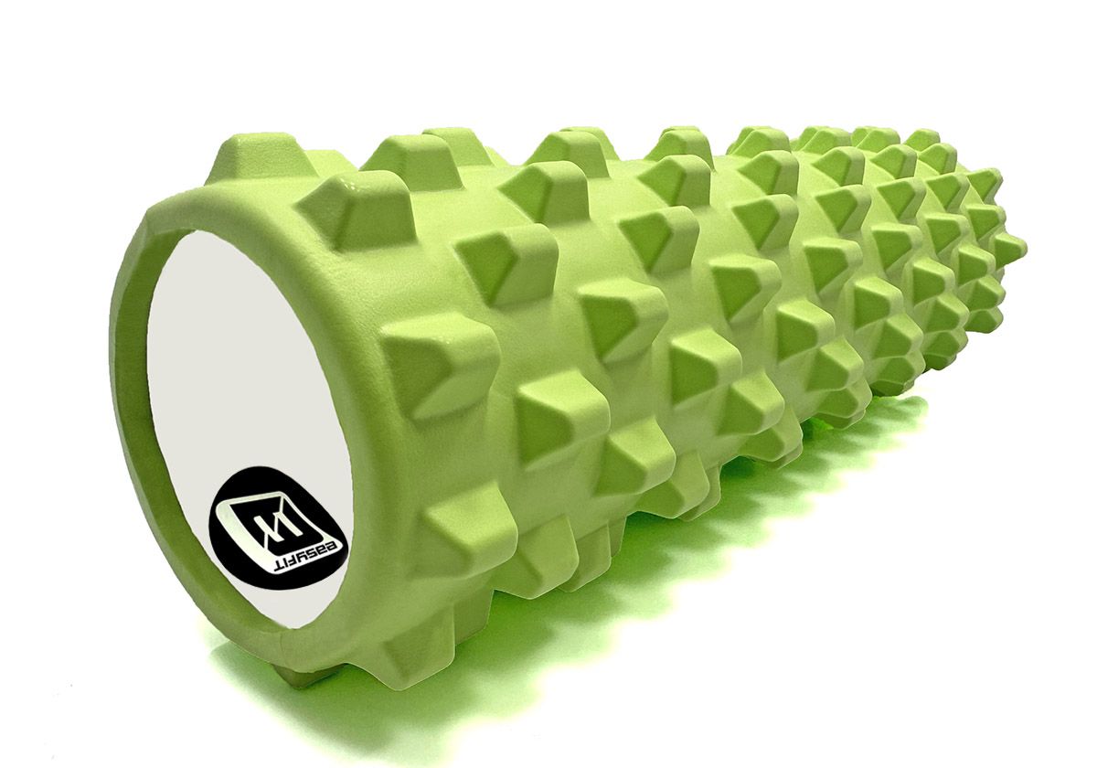 Массажный ролик EasyFit Grid Roller PRO 45 см Салатовый  фото 3