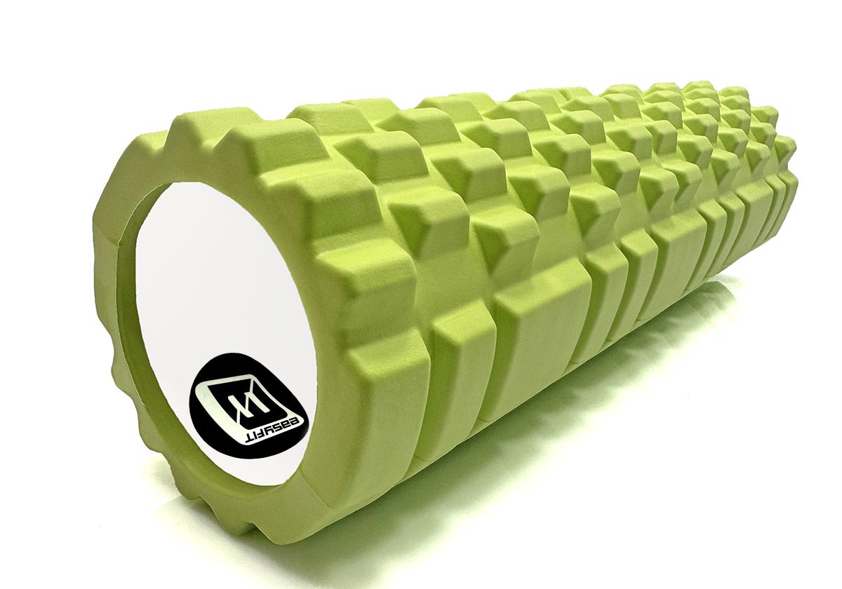 Массажный ролик EasyFit Grid Roller 45 см v. 2. 1 Салатовый  фото 3