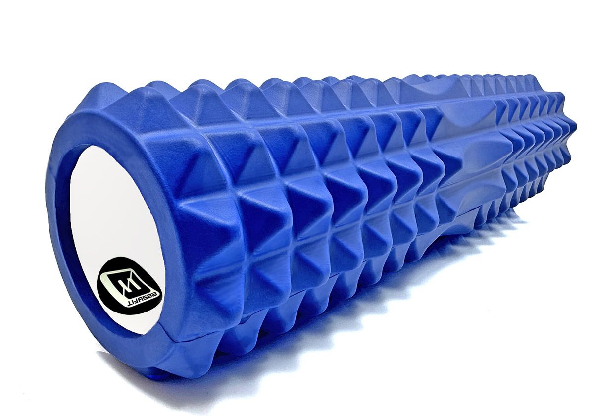 Массажный ролик EasyFit Grid Roller 45 см v. 2. 2 Синий  фото 3