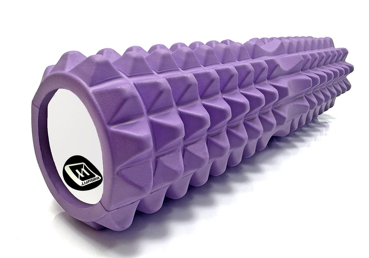 Массажный ролик EasyFit Grid Roller 45 см v. 2. 2 Фиолетовый  фото 3