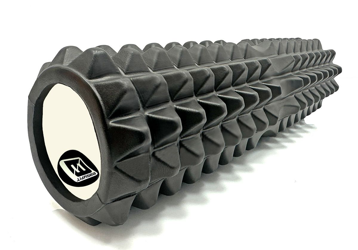 Массажный ролик EasyFit Grid Roller 45 см v. 2. 2 Черный  фото 3