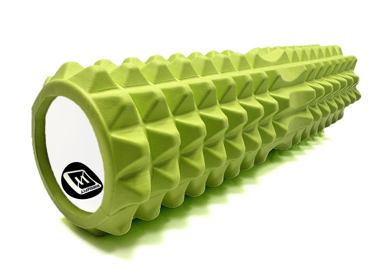 Массажный ролик EasyFit Grid Roller 45 см v. 2. 2 Салатовый  фото 3