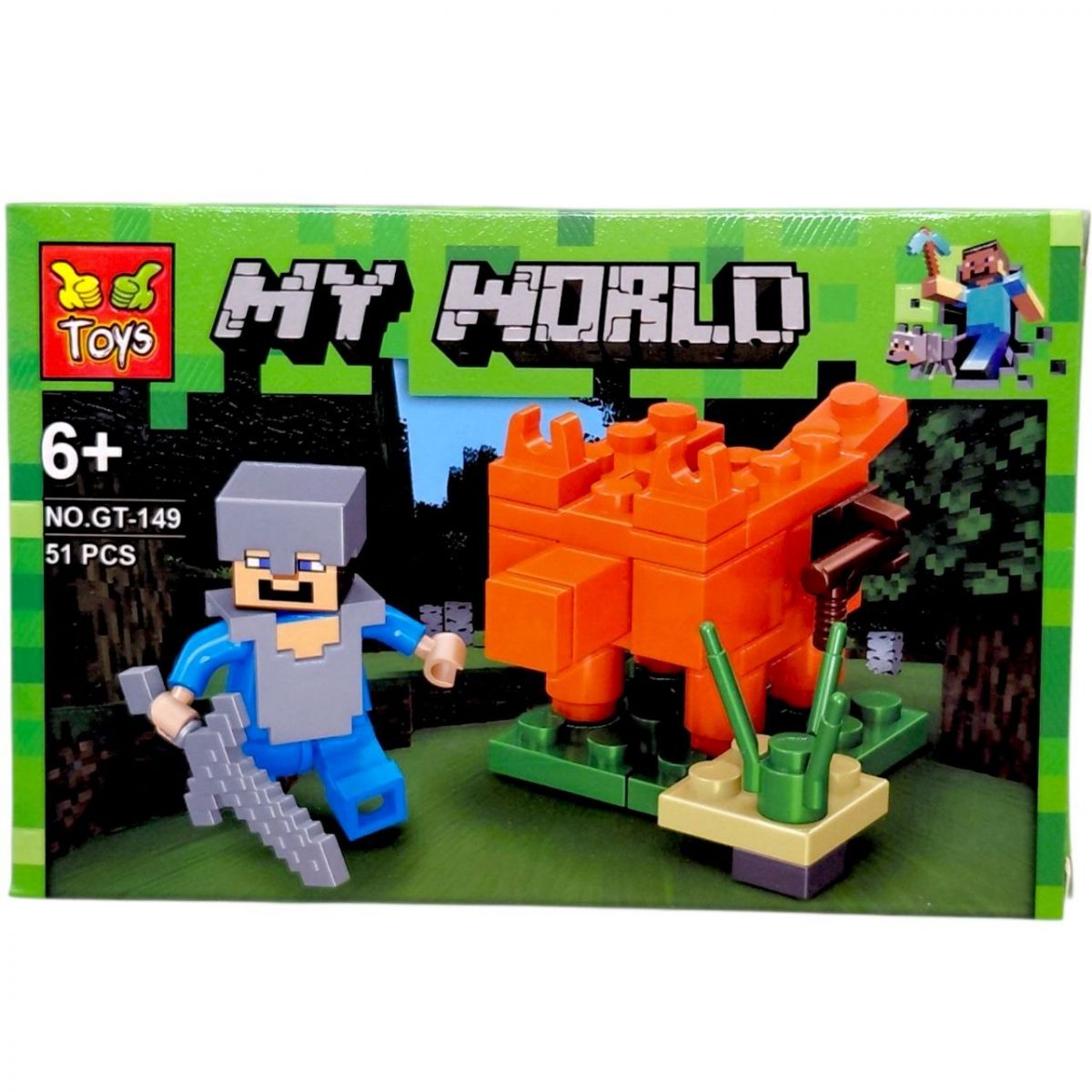 КОНСТРУКТОР "MINECRAFT" ВИД 2, 95 элементов  фото 3