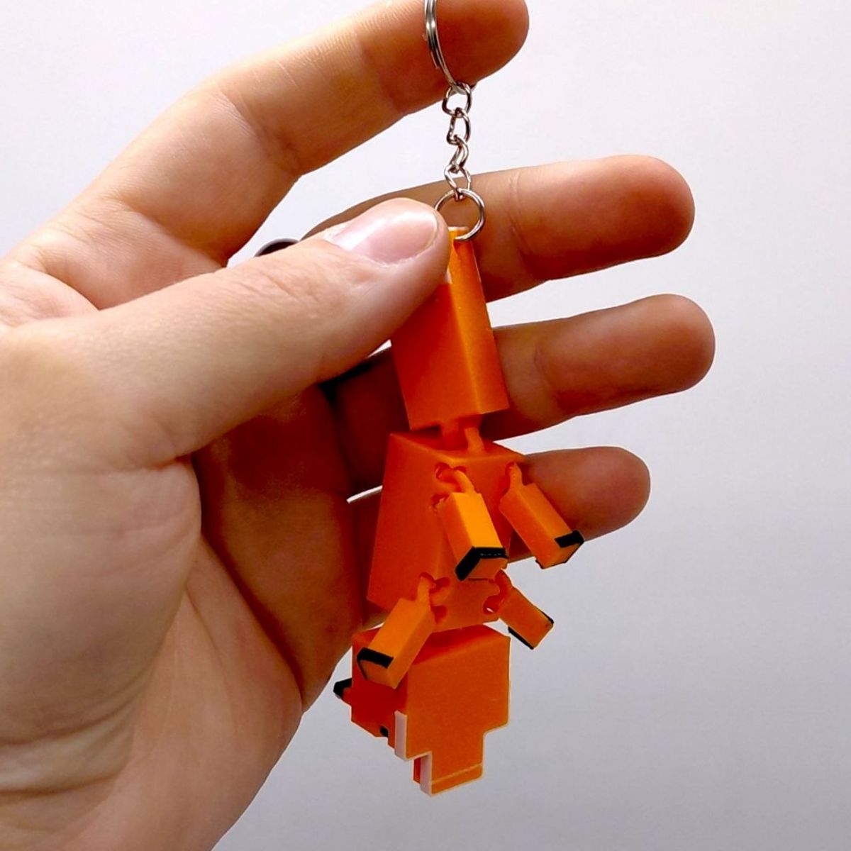 3D Брелоки MINECRAFT / МАЙНКРАФТ FOX/ ЛИСИЧКА KEYCHAIN, 3D друк  фото 3