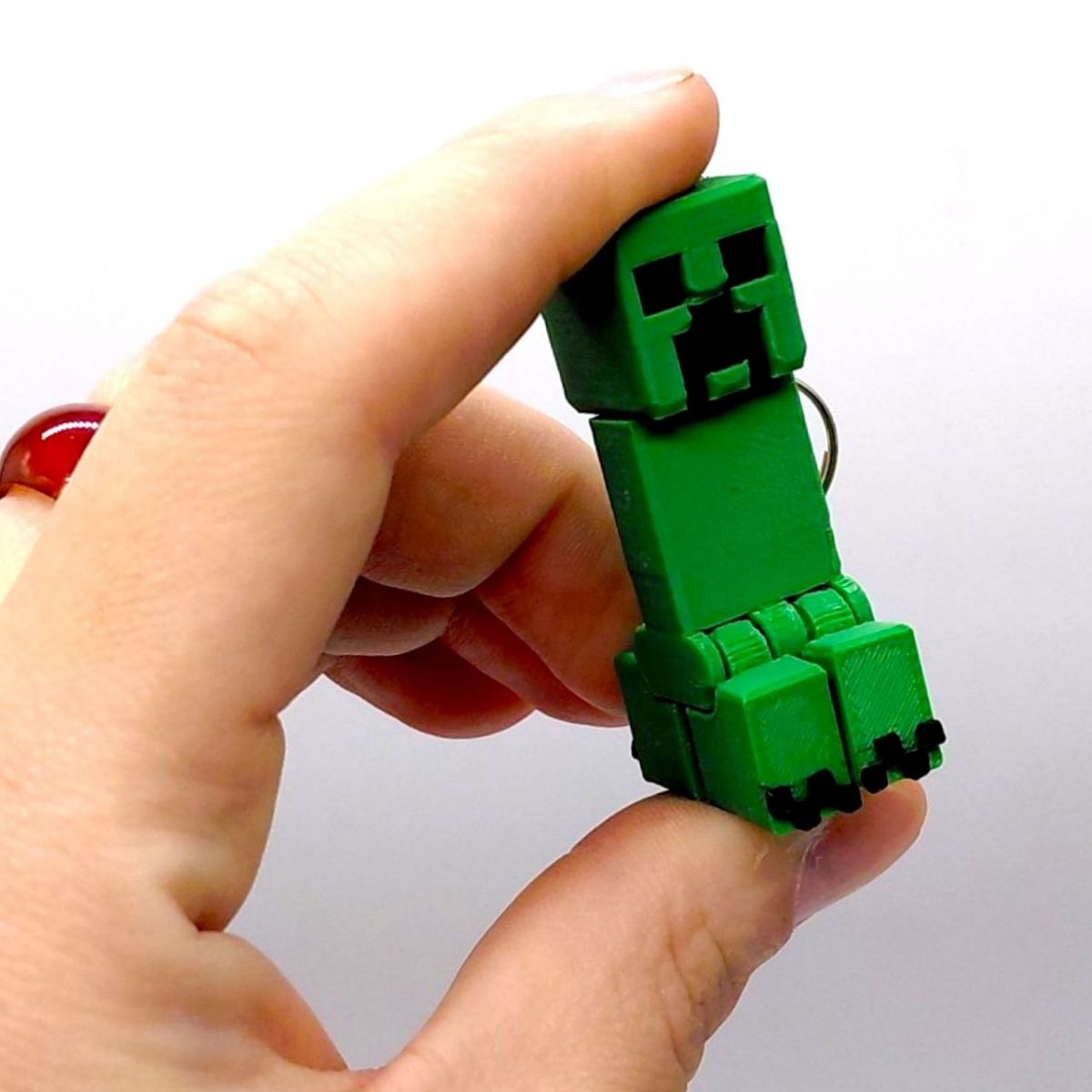 3D Брелоки MINECRAFT / МАЙНКРАФТ CREEPER / КРІПЕР KEYCHAIN, 3D друк  фото 3