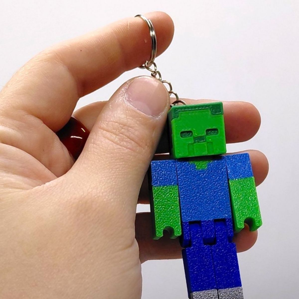 3D Брелоки MINECRAFT / МАЙНКРАФТ ZOMBIE / ЗОМБІ KEYCHAIN, 3D друк  фото 3
