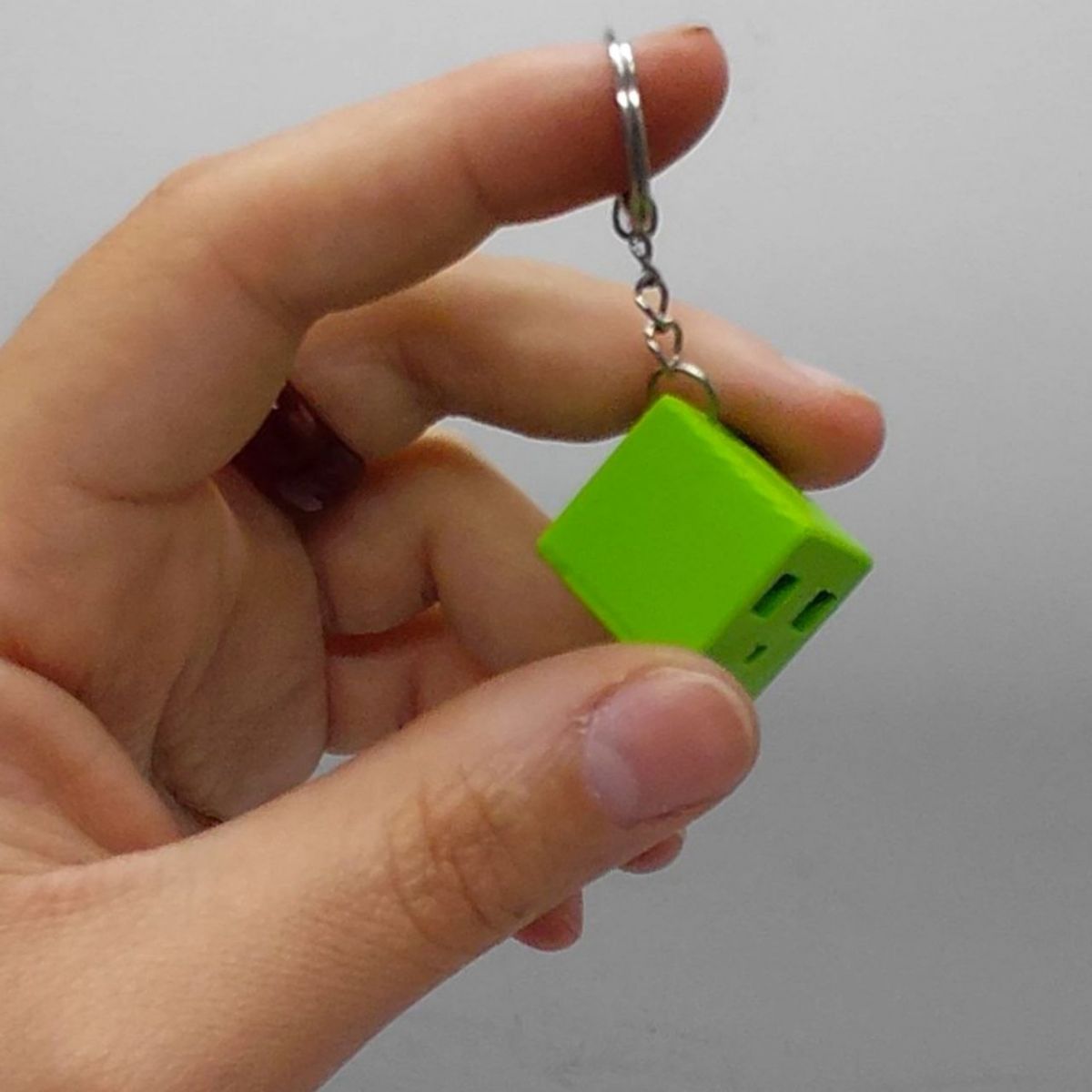 Брелок 3D печать "Minecraft Slime / Слизень Keychain"  фото 3