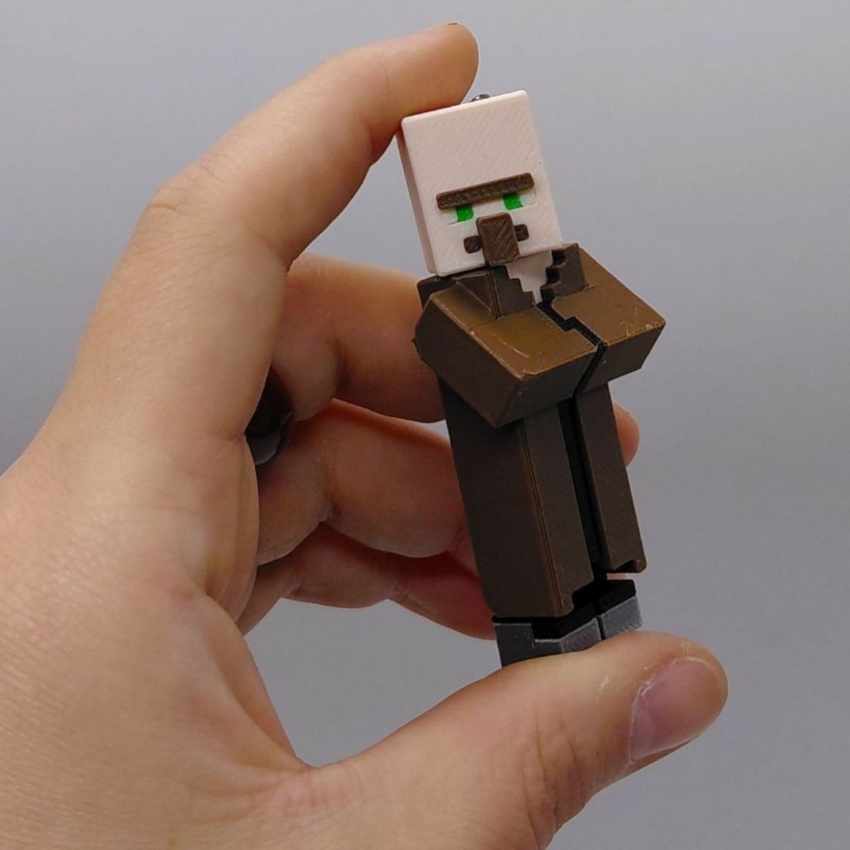3D Брелоки MINECRAFT / МАЙНКРАФТ VILLAGER / СЕЛЯНИН KEYCHAIN, 3D друк  фото 3