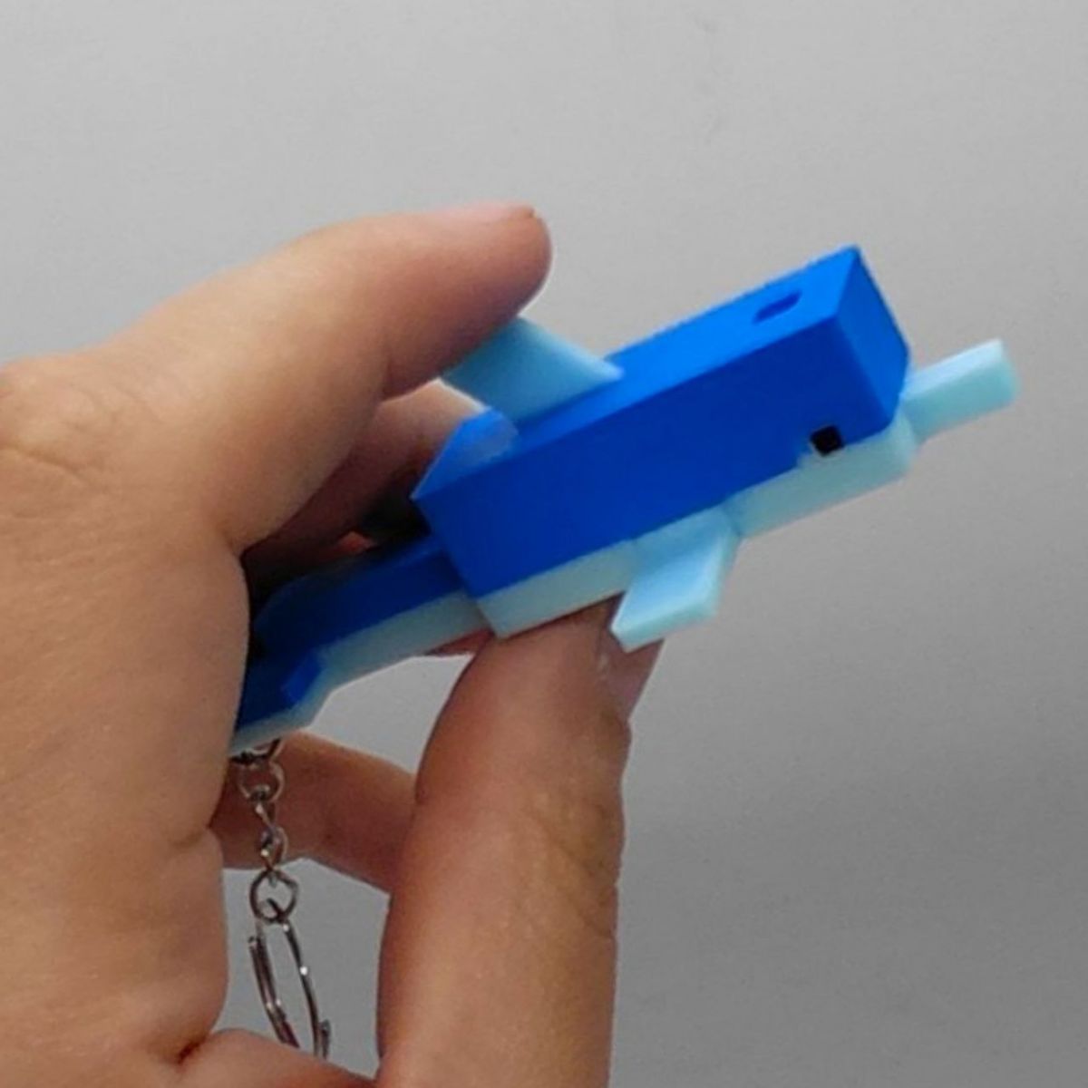 Брелок 3D печать "Minecraft Dolphin / Дельфин Keychain"  фото 3