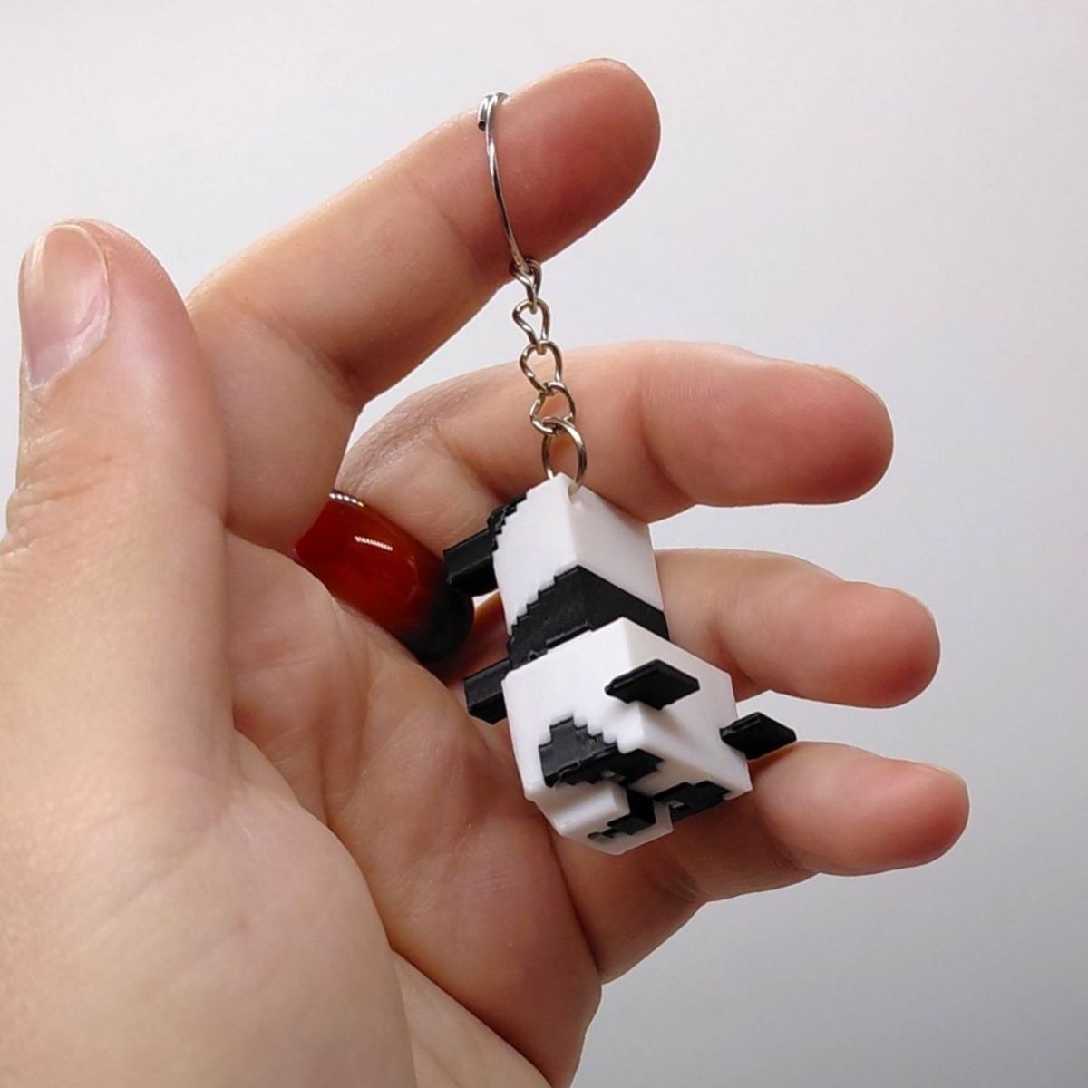 3D Брелоки "MINECRAFT PANDA / Майнкрафт ПАНДОЧКА", Keychain, 3D друк  фото 3