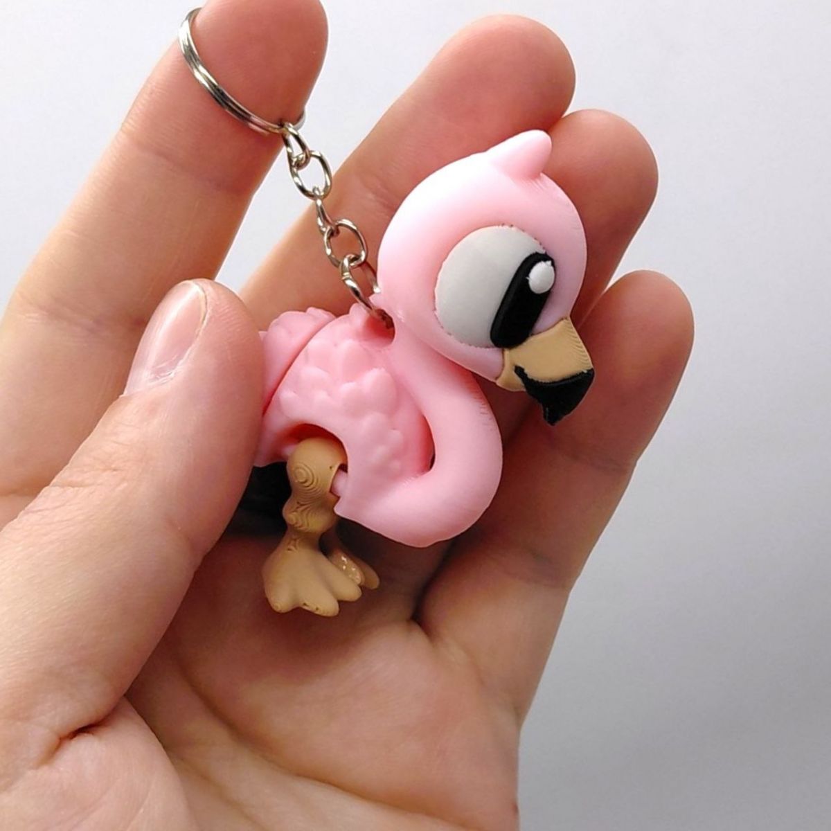 3D Брелоки "CUTE FLAMINGO / Миле ФЛАМІНГО", Keychain, 3D друк  фото 3