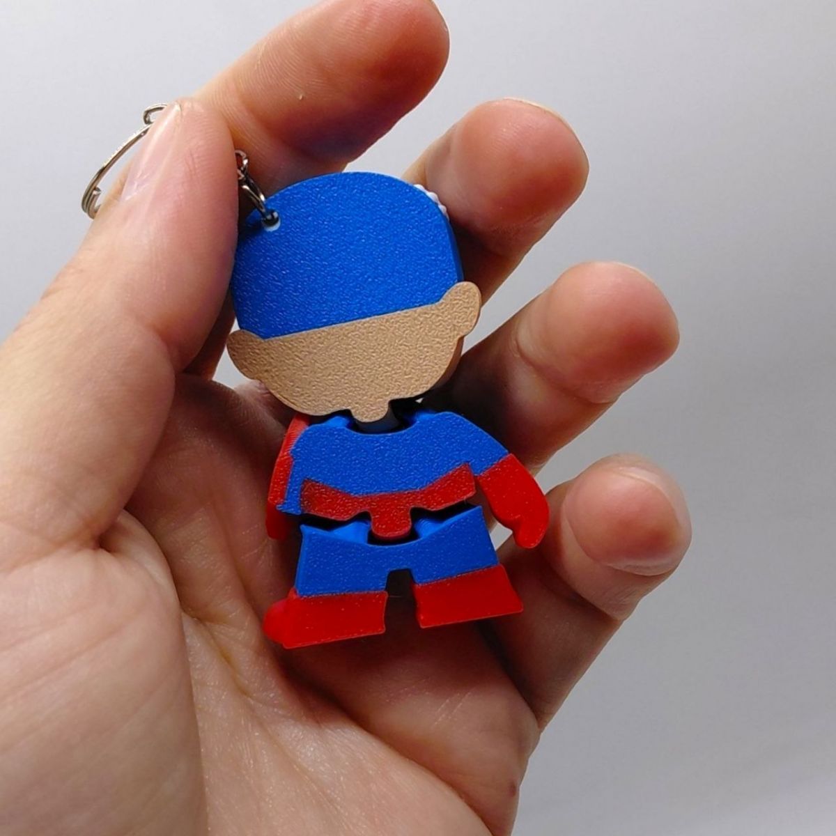 3D Брелоки HERO CAPITAN AMERICA MARVEL / КАПІТАН АМЕРИКА Марвел KEYCHAIN, 3D друк  фото 3