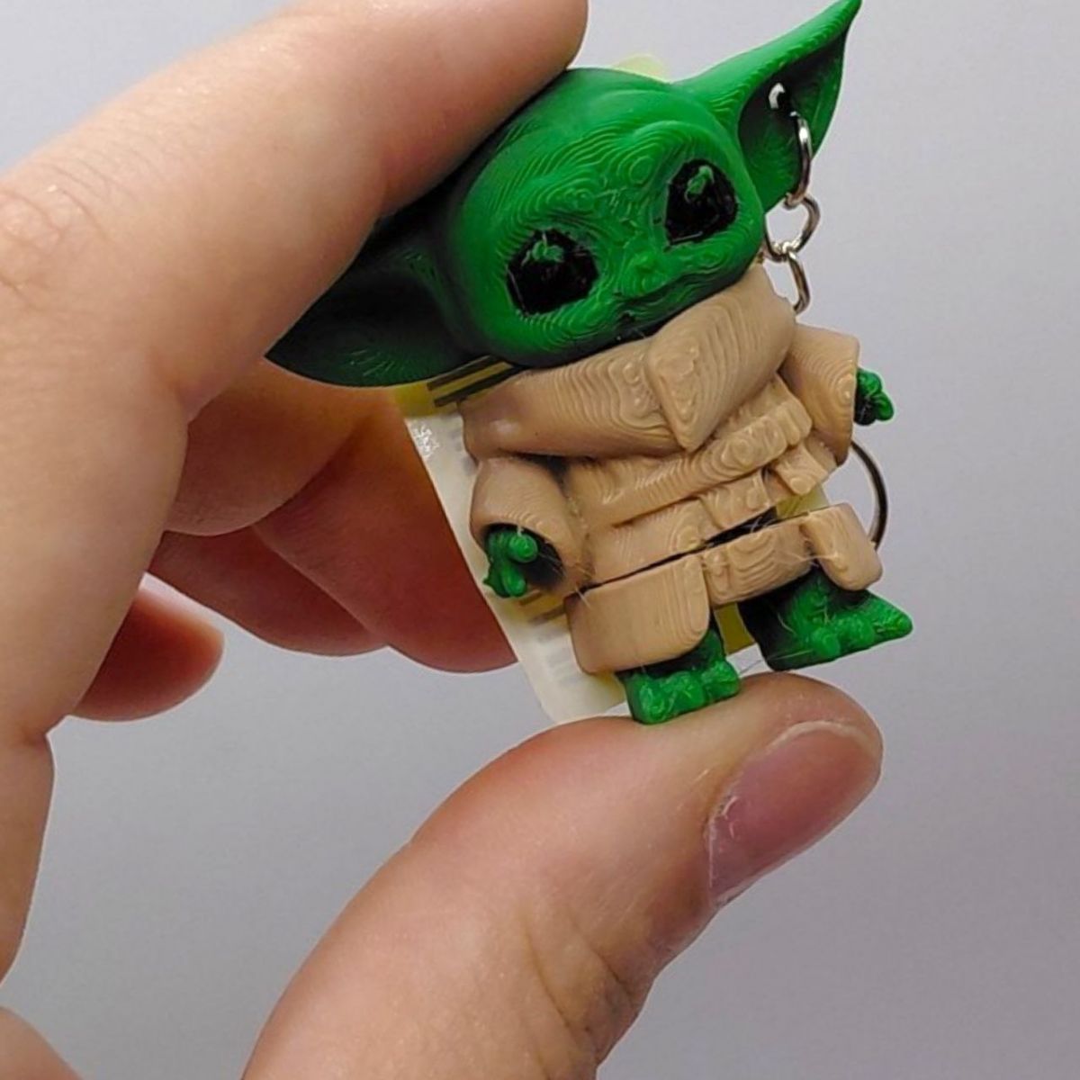 3D Брелоки "HERO BABY YODA Star Wars / ЙОДА МАЛЕНЬКИЙ Зоряні війни", Keychain, 3D друк  фото 3